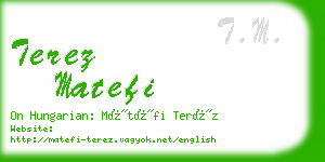 terez matefi business card